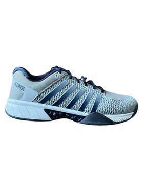 K-Swiss Express Light Pickleball Shoes Durawrap in Light Gray and Navy Men 10.5